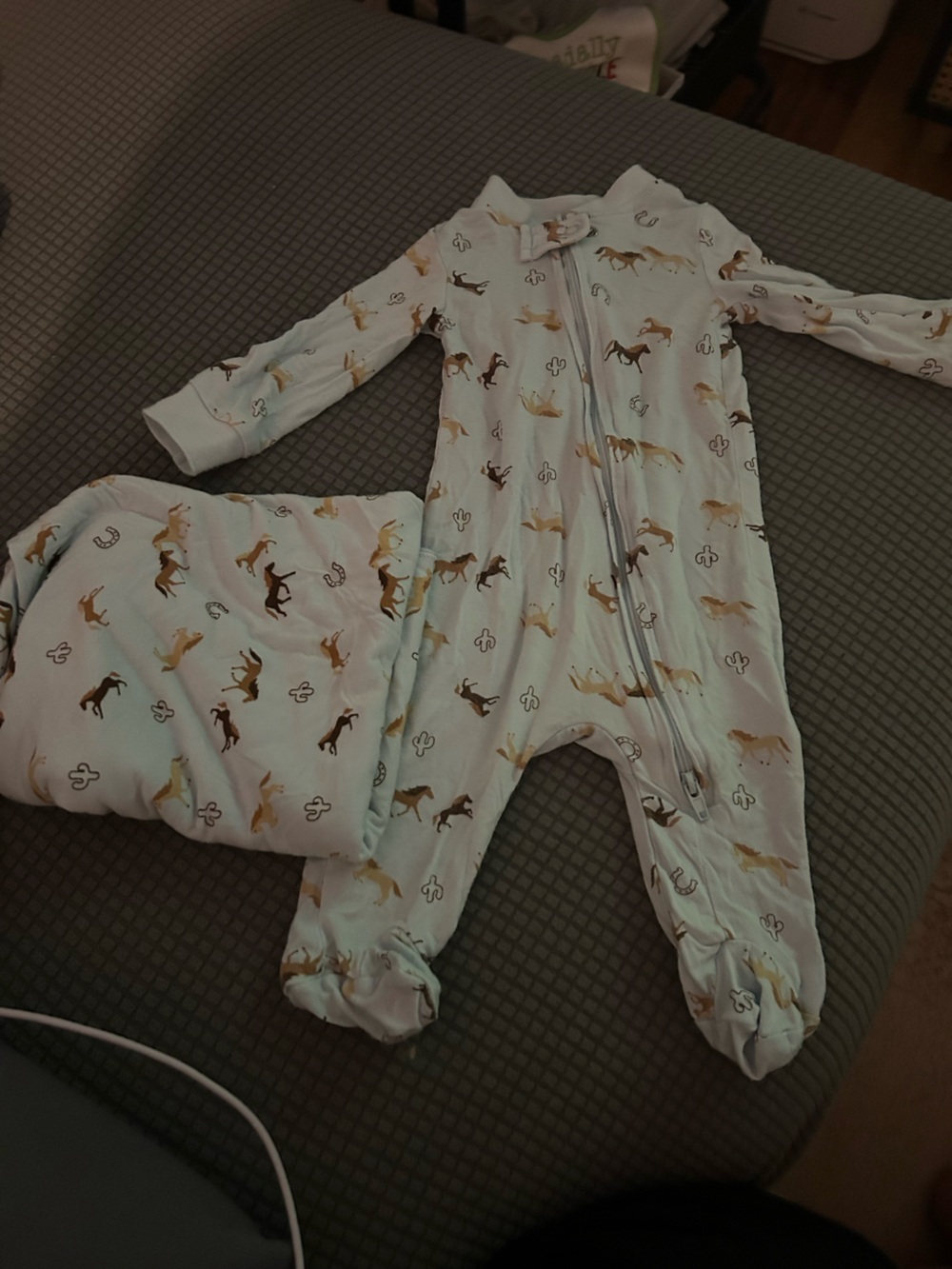 Baby Boy set - pjs and swaddle - size 3m